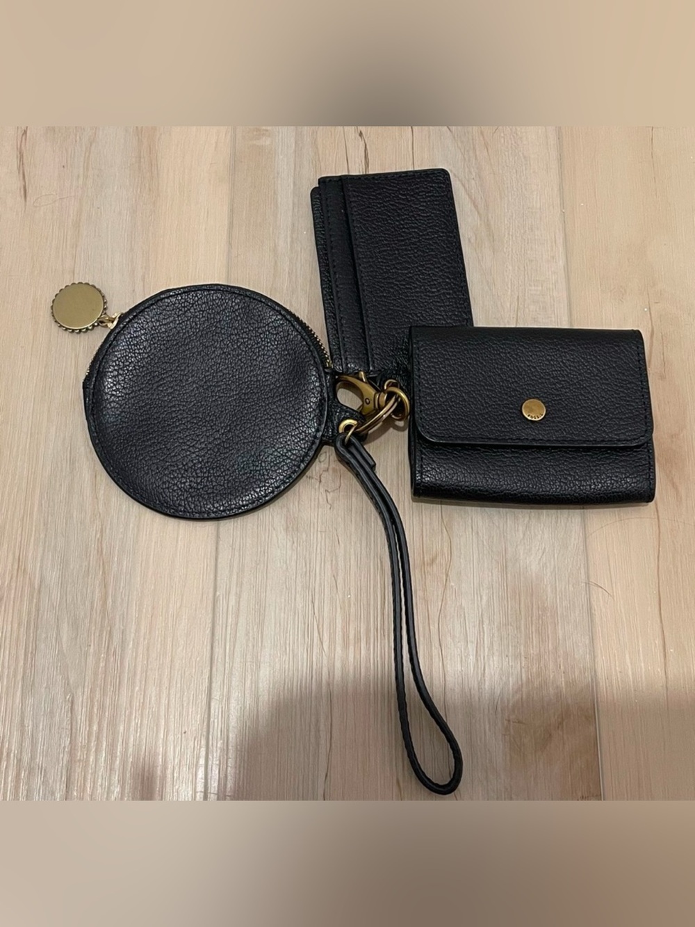 Fossil Black Leather wallet and accessory